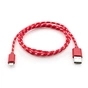 Дата кабель USB 2.0 AM to Lightning 2color nylon 1m red Vinga (VCPDCLNB31R) - уменьшенное изображение 2