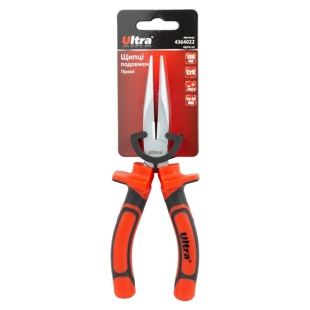 Плоскогубці Ultra довгогубці прямі 180мм VDE 1000В CrV (4364022) - picture 9