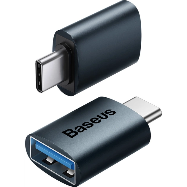 Перехідник OTG USB 3.1 AF to USB-C blue Baseus (ZJJQ000003) - picture 3