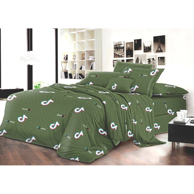 Постільна білизна MirSon Бязь Premium 17-0399 TikTok Green (2200002804240) - изображение 1