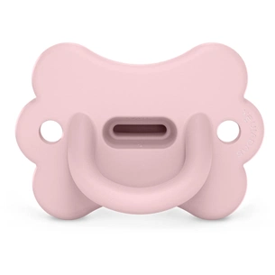 Пустушка Suavinex Colour Essence фізіологічна у формі метелика, 0-6 місяців, рожева (308911) зображення 1