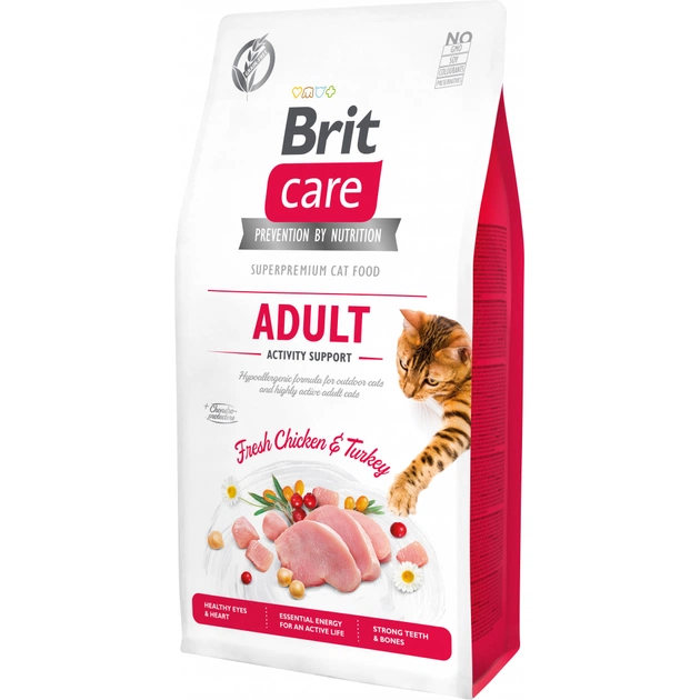Сухий корм для кішок Brit Care Cat GF Adult Activity Support 7 кг (8595602540815) - зображення 1