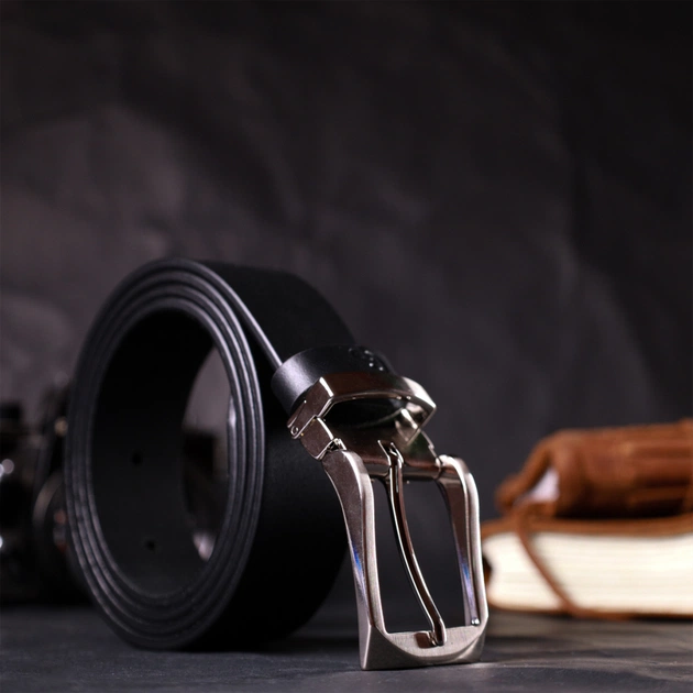 Ремінь Grande Pelle Брючний з натуральної шкіри Чорний (11675) - зображення 7