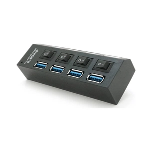 Концентратор Voltronic USB 3.0 to 4xUSB with switches (YT-3H4S/1TB) зображення 1