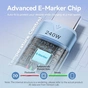 Кабель Vention USB Type-C - USB Type-C (M/M), 240W, 5A, 2 м, Black (TRIBH) - уменьшенное изображение 3
