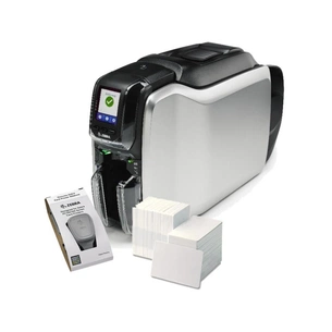 Принтер пластикових карт Zebra ZC300, Single Sided, USB, Ethernet, CardStudio, 200 cards, YMCKO ribbon (ZC31-000CQ00EM00) зображення 1