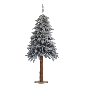 Штучна ялинка YES! Fun Лігурія лита на дерев'яному стовбурі, засніжена 1,8 м (904273) зображення 1