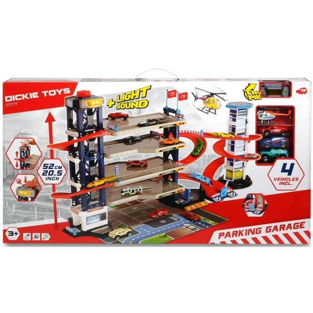 Ігровий набір Dickie Toys Паркінг чотириповерховий з автомобілями і гвинтокрилом (3749008) - picture 3
