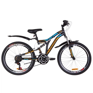 Велосипед Discovery 24" ROCKET AM2 Vbr рама-15" 2019 чорно-помаранчевий з синім (OPS-DIS-24-140) зображення 1