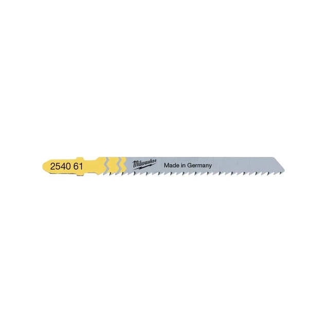 Полотно Milwaukee для лобзика T101B, 75мм/шаг зуба 2,5мм, 5шт, древесина, чистый рез (4932254061) - изображение 1
