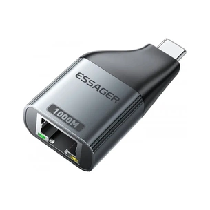 Перехідник USB-C to RJ45 1000Mbps Essager (EZJRJK-MJ0G-P) picture 1