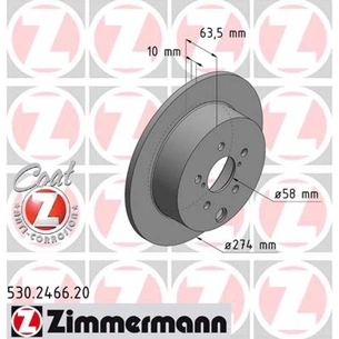 Гальмівний диск ZIMMERMANN 530.2466.20 зображення 1