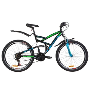 Велосипед Discovery 26" CANYON AM2 Vbr рама-19" 2019 чорно-синій із зеленим (OPS-DIS-26-190) зображення 1