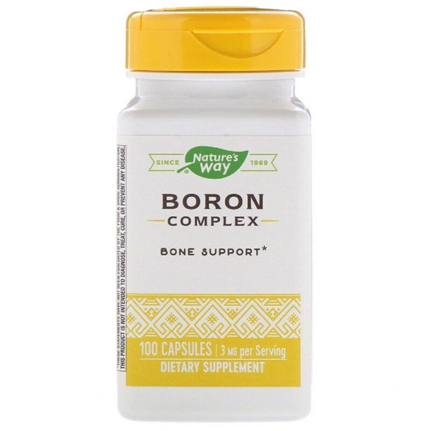 Минералы Nature's Way Бор, 3 мг, Boron Complex, 100 капсул (NWY-41101) - изображение 1