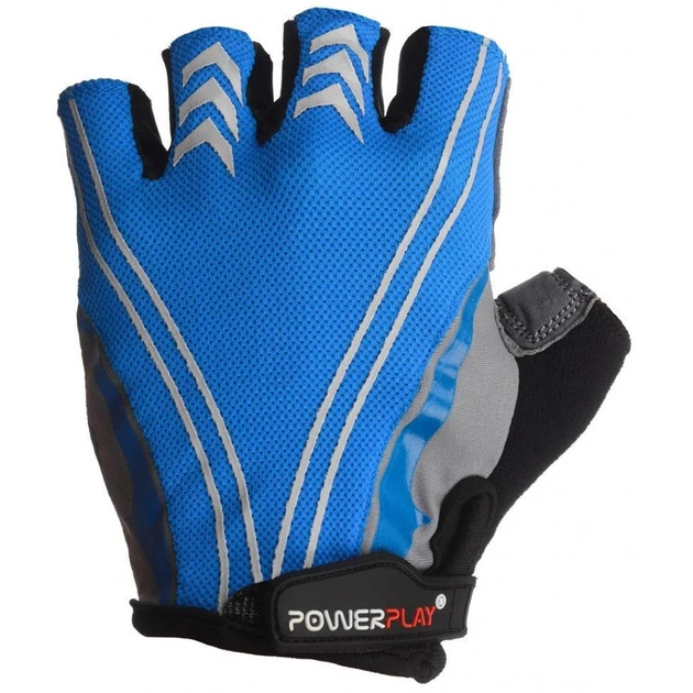 Велорукавиці PowerPlay 5007 Blue M (5007B_M_Blue) - зображення 2