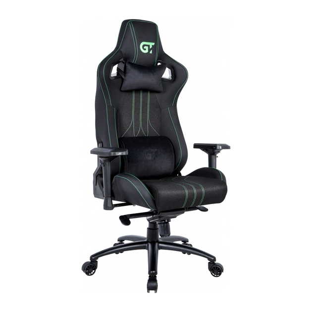 Кресло игровое GT Racer X-8006 Black/Green (X-8006 Fabric Black/Green) - изображение 1