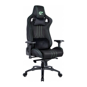 Крісло ігрове GT Racer X-8006 Black/Green (X-8006 Fabric Black/Green) зображення 1