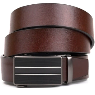 Ремінь Vintage З автоматичною пряжкою Коричневий (20210) зображення 1