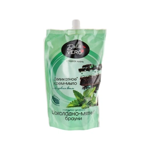 Рідке мило Dolce Vero Шоколадно-м'ятний брауні дой-пак 500 мл (4820091145581) зображення 1