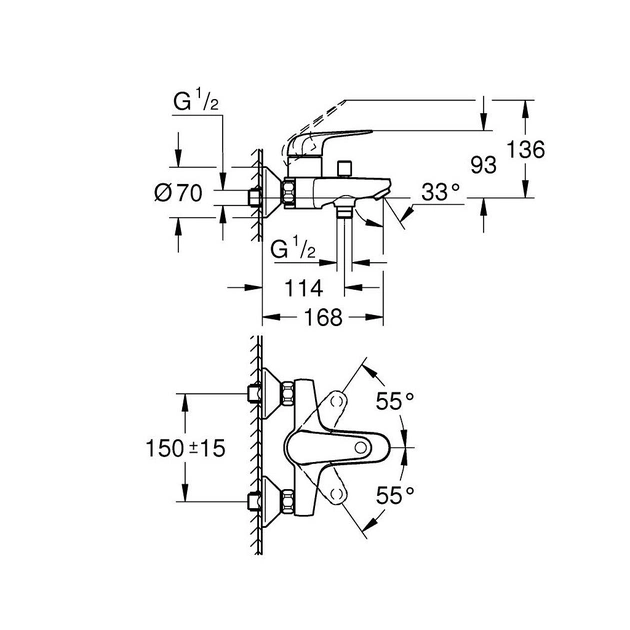 Змішувач Grohe Euroeco (32743001) - picture 5