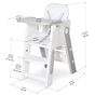 Стілець для годування Mealux Feedo White/Grey (KD-F033 White/Grey) - зменшене зображення 2