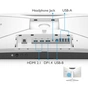 Монітор BenQ EX2710U WHITE (9H.LKTLA.TBE) - зменшене зображення 7