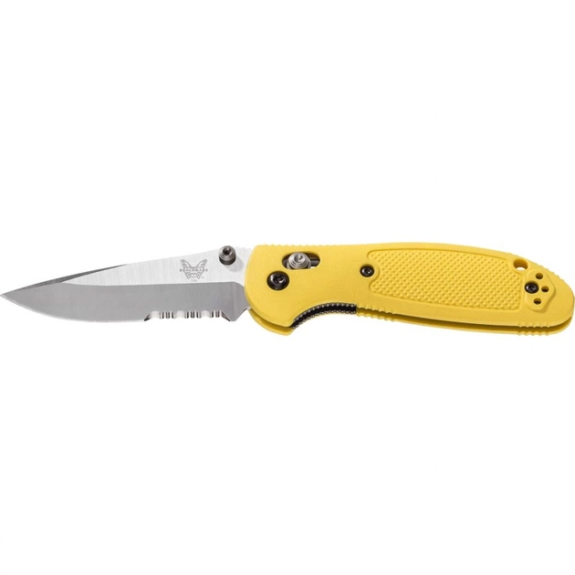 Ніж Benchmade "Pardue Griptilian Mini" Plain + Serrator, Yellow (556S-YEL) - изображение 1