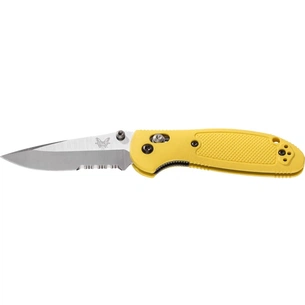 Ніж Benchmade "Pardue Griptilian Mini" Plain + Serrator, Yellow (556S-YEL) зображення 1