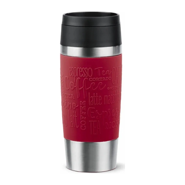 Термокружка Tefal Travel Mug Classic, 360мл, нержавіюча сталь, червоний (N2020410) - picture 1