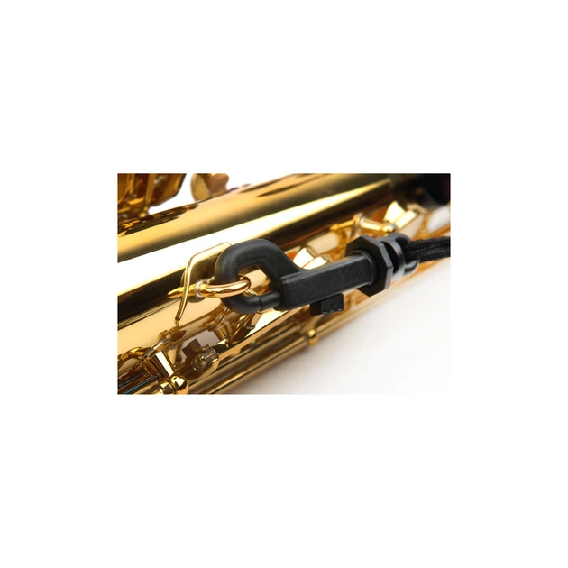 Ремень для духовых инструментов D'Addario Saxophone Fabric Neck Strap Alto/Soprano - Snap Hook (Black) (SJA13) - изображение 3