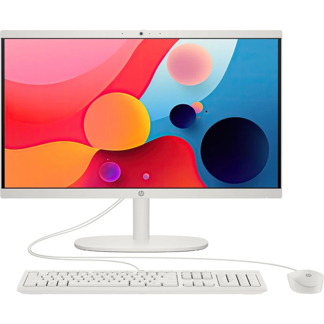 Комп'ютер HP 22-dg0002ua AiO / i3-N300, 8, 512, WiFi, кл+м, white (C31F4EA) - зображення 1