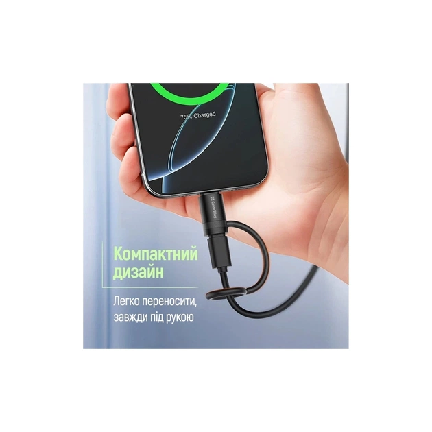 Перехідник Lightning F to USB-C M black ColorWay (CW-AD-CL2) - picture 11