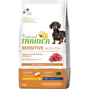 Сухий корм для собак Trainer Natural Dog Sensitive Small&Toy Adult Mini With Lamb and whole cereals 7 кг (8059149252506) зображення 1