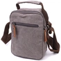 Сумка Vintage Чоловіча з щільного текстилю Сіра (22217) - зменшене зображення 2