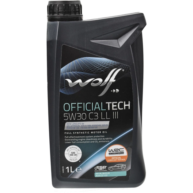 Моторна олива Wolf OFFICIALTECH 5W30 C3 LL III 1л (1048179) - зображення 1