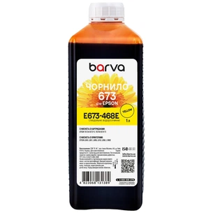 Чорнило Barva Epson 673 1 л, special, yellow (E673-468e) зображення 1