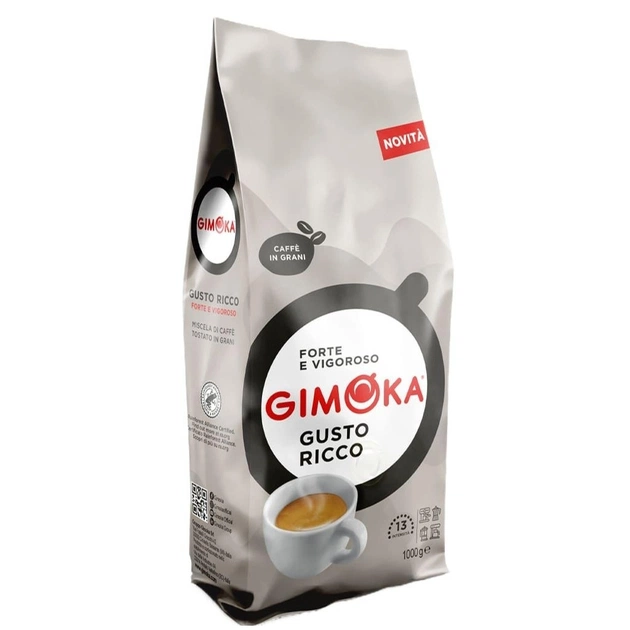 Кофе Gimoka Gusto Ricco в зернах 1 кг (8003012000060) - изображение 1