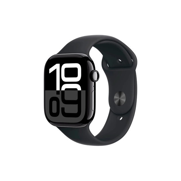 Смарт-годинник Apple Watch Series 10 GPS 46mm Jet Black Aluminium Case with Black Sport Band - M/L (MWWQ3QH/A) - зображення 1