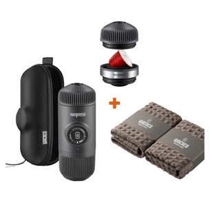 Портативная кофеварка Wacaco Nanopresso + адаптер для капсул та рушники бариста (NanopressoSet1) изображение 1