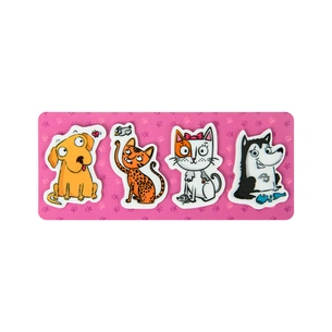 Закладки для книг Kite пластикові Pets 4x20 шт, 35х50 мм (K22-479-5) зображення 1