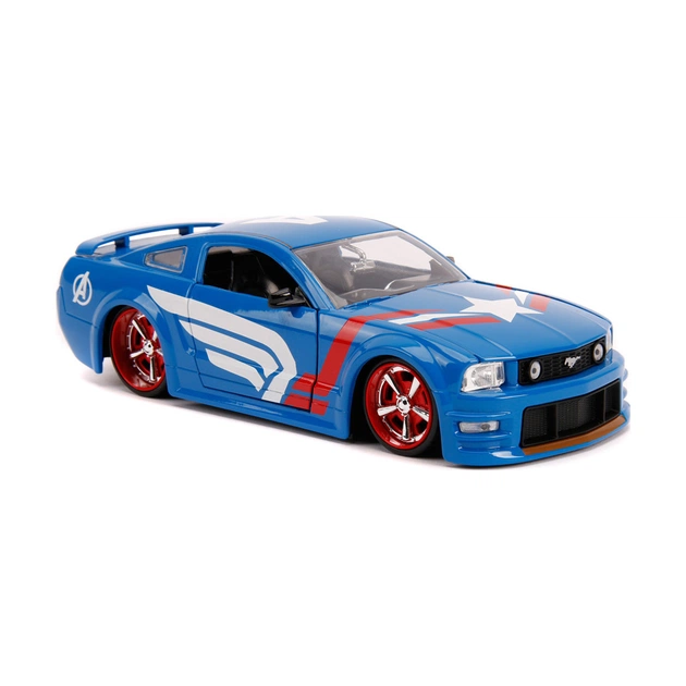 Машина Jada металева Марвел Месники Ford Mustang GT (2006) + фігурка Капітана Америки 1:24 (253225007) - picture 7
