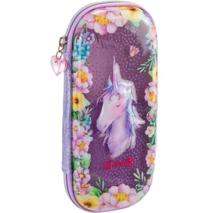 Пенал Cool For School з віконцем 1 відділення з органайзером фіолетовий (QT-5751-Purple) зображення 1