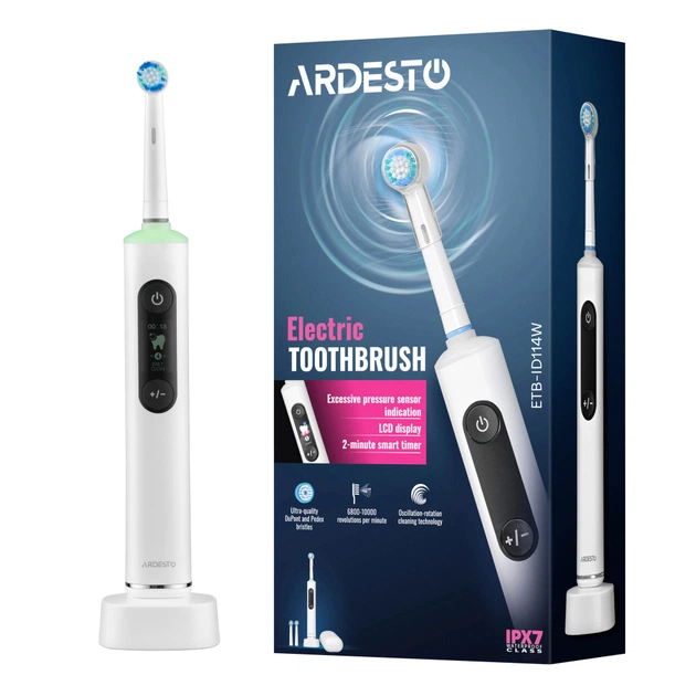 Электрическая зубная щетка Ardesto ETB-ID114W - изображение 1