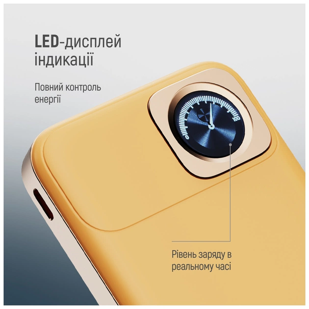 Батарея універсальна ColorWay 10 000 mAh PD/22.5W, 15W MagSafe & Watch Wireless Amber (CW-PB100LPA2Y-WPDD) - зображення 12