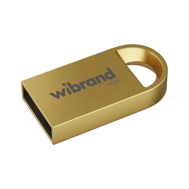 USB флеш накопичувач Wibrand 4GB lynx Gold USB 2.0 (WI2.0/LY4M2G) - зображення 1