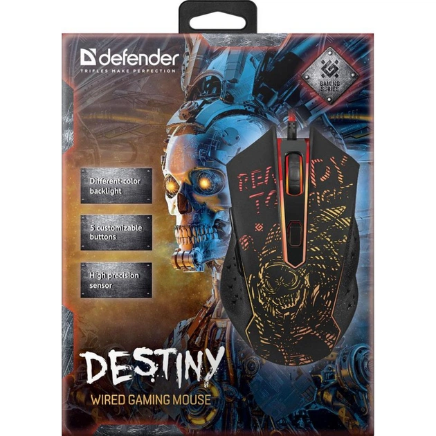 Мишка Defender Destiny GM-918 Black (52918) - изображение 9