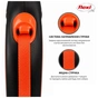 Повідець для собак Flexi New Neon стрічка S 5 м/ 15 кг помаранчевий (4000498032008) - зменшене зображення 3