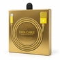Дата кабель USB 2.0 AM to Lightning 1.0m 2.4A metal gold XoKo (XK-CTL-001-GD) - зменшене зображення 4