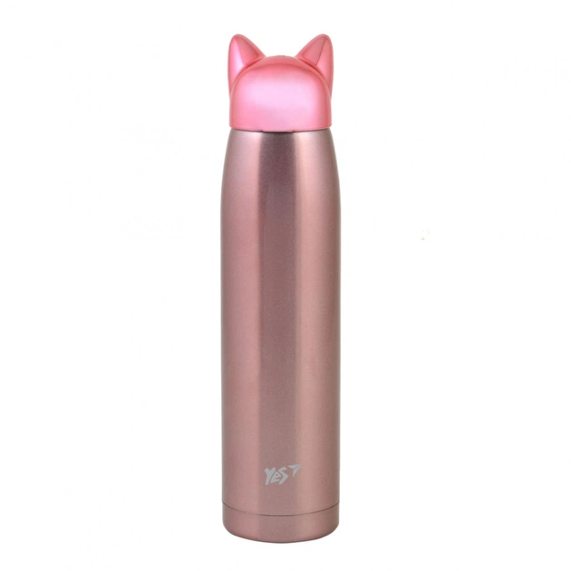 Поїльник-непроливайка Yes термос Pink Cat 320 мл (707275) - зображення 1
