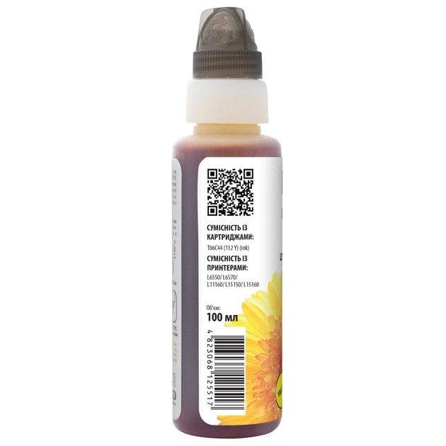 Чорнило Barva Epson 112 100 мл, yellow, флакон OneKey 1K (E112-820-1K) - picture 2